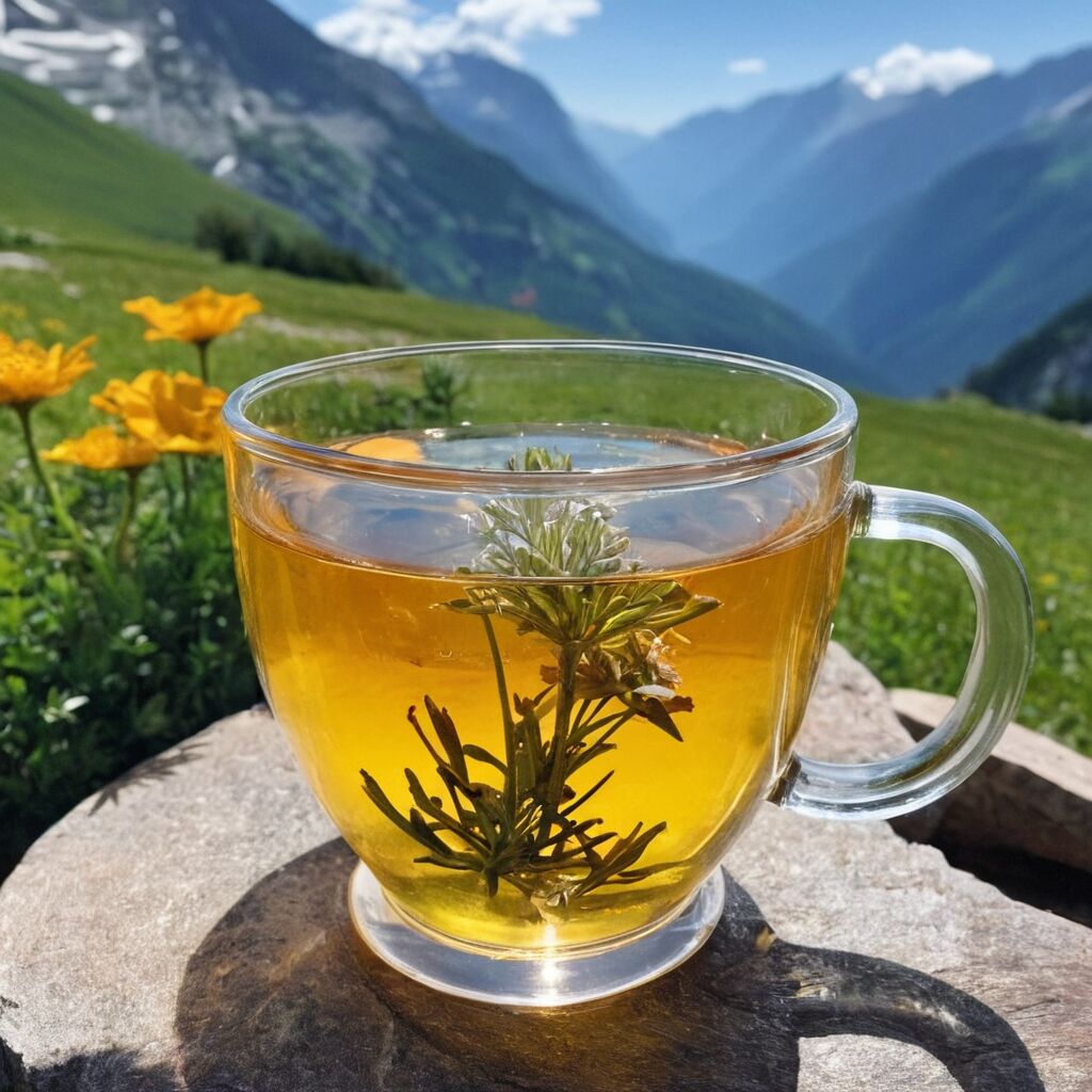 Alpenkräuter Tee: Bergfrische im Teeglas